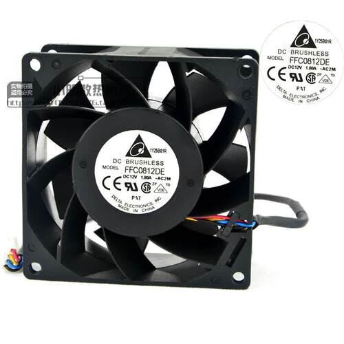 原装台达 8CM/厘米 12V ffc0812de 暴力 服务器 散热器 风扇 设备