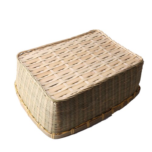 手工竹编篮 f长方形竹编筐 竹篓  收纳篮 收纳筐 竹篮 菜篮子 包
