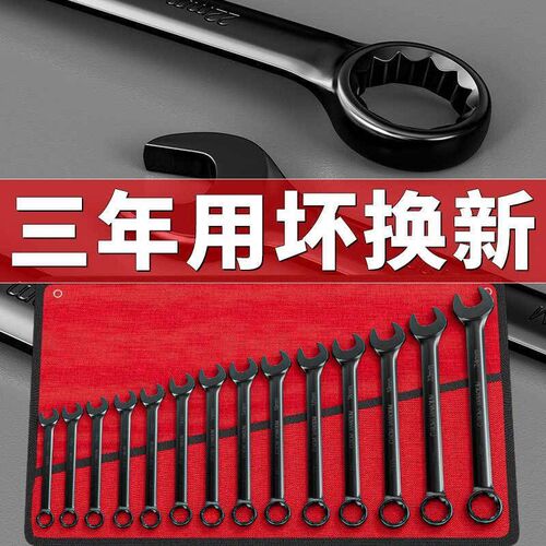 两用扳手梅开扳手10o号17梅花19梅开两用十号扳手板子组合工具套