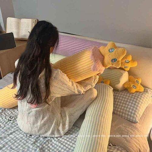 长条抱枕女生睡觉专用孕妇床上侧睡夹腿圆柱靠枕头蜡烛骑枕可拆洗