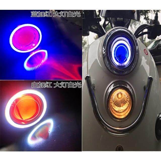 小龟王电动车改装配件led灯双灯小龟天使眼恶魔眼小龟王大灯包邮