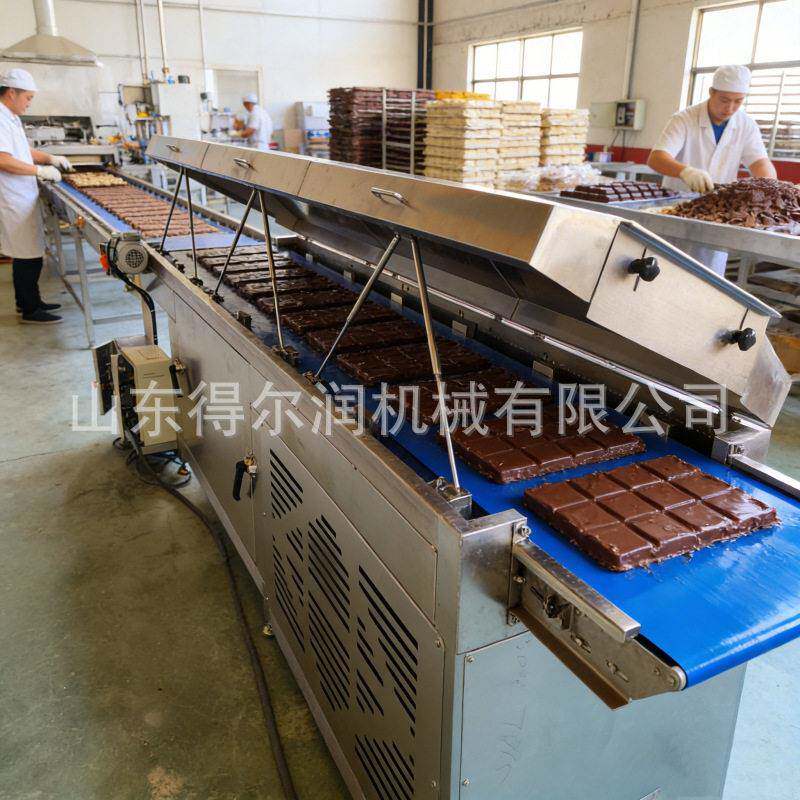 糖果巧克却力涂层机 易清洁护 智克能温控得尔润 中大型巧力冷隧