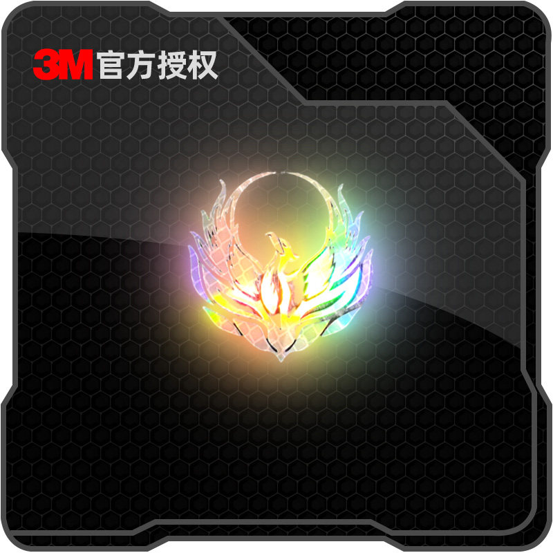 3M个性创意光弧凤凰汽车窗贴纸电动车摩托车头盔装饰防水反光车贴