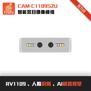 CAM-C1109S2U智能双目摄像模组, RV1109 人脸识别 AI机器视觉