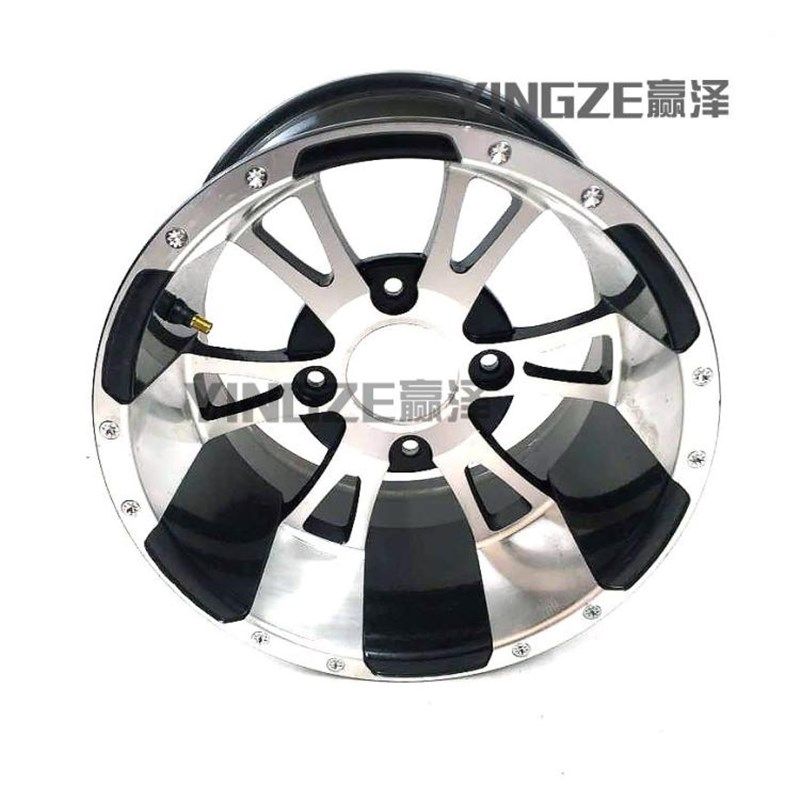 DIY改装四轮摩托车卡丁车沙滩车235/30-12寸铝轮毂刀锋轮毂轮圈