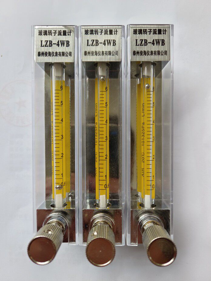 LZB-4WB泰州俊海水和气体玻璃转子流量计浮子16-160ml/0.3-3L/min