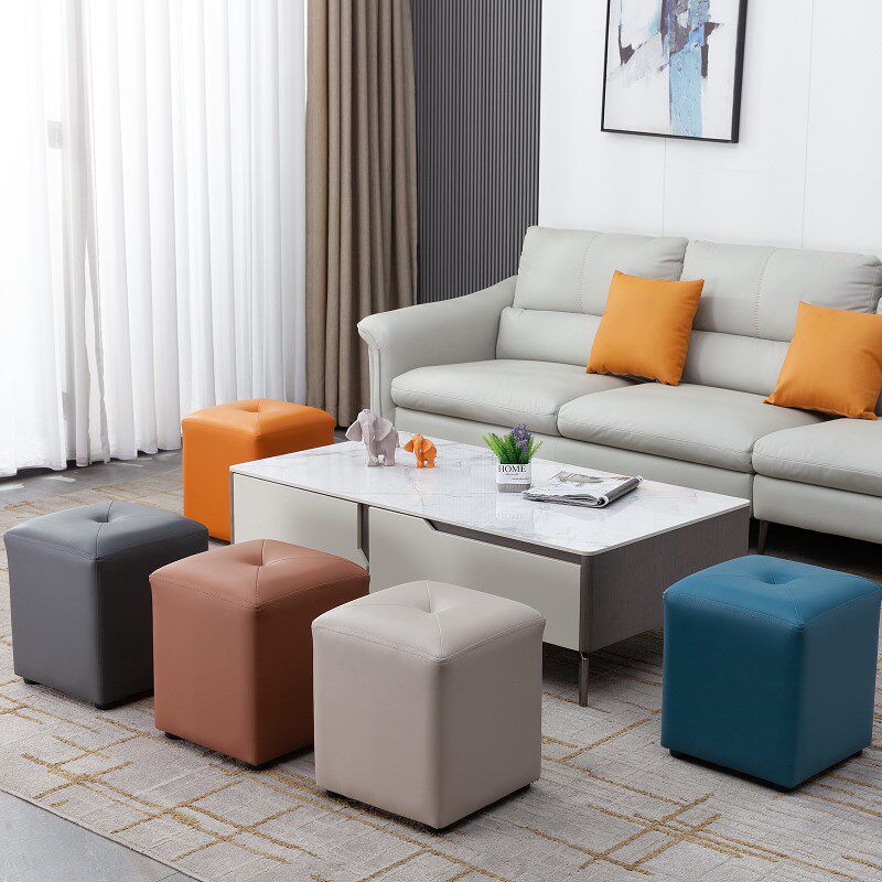 小凳子家用板凳客厅沙发凳茶几矮凳椅软面坐墩方凳入户换鞋凳圆凳