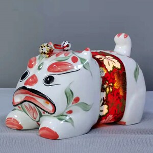 好客山东 五虎瓷叫虎小夜灯护眼灯叫叫虎充电床头灯睡眠文创礼品