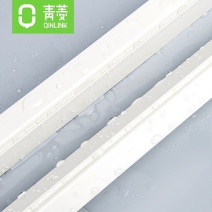 轨道窗帘滑轨侧面极简明装侧装顶装可弯曲加厚铝合金单轨导轨静音