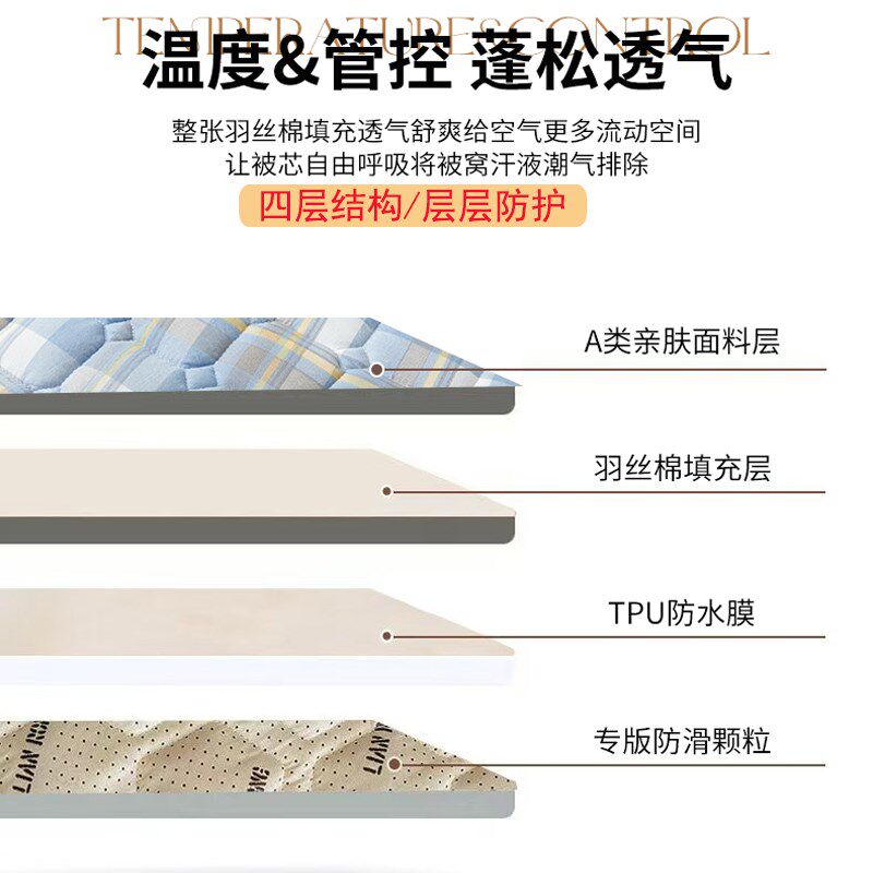 防水床垫a类婴儿童隔尿垫加厚防滑铺地爬行垫软垫可机洗老人床褥