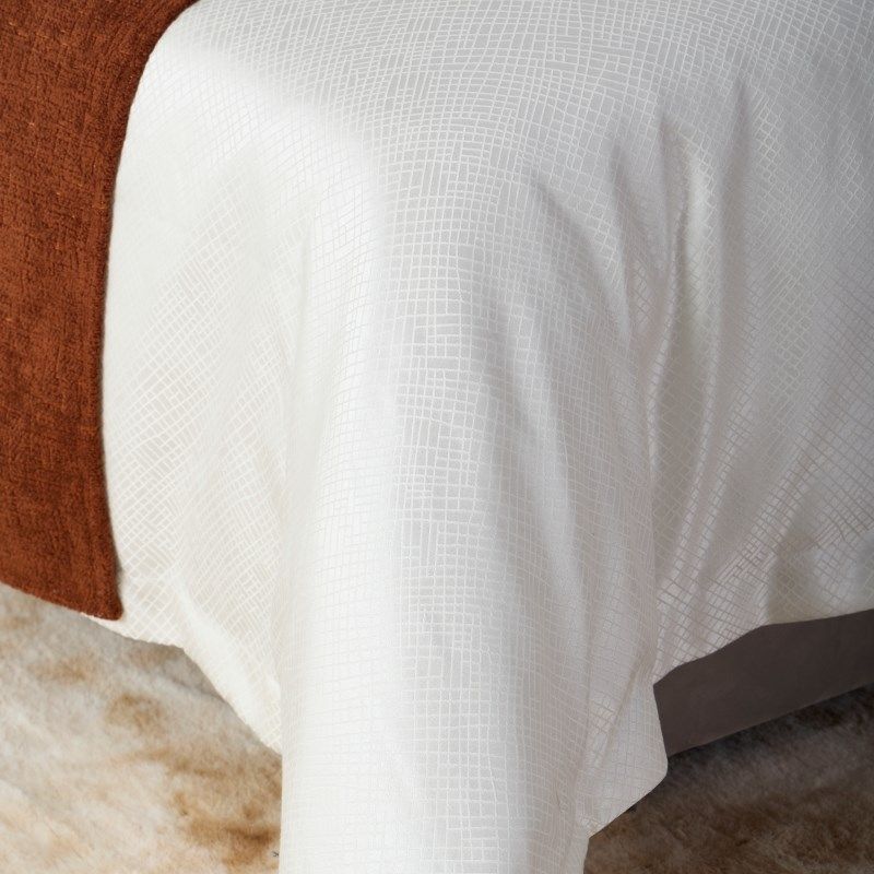 展厅样板间 家具配套床品 轻奢意式侘寂风 高端软装床品多件套 桔