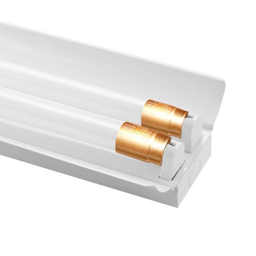 t8led灯管应急照明双管日光灯架荧光灯支架2x36W自动应急装置全套