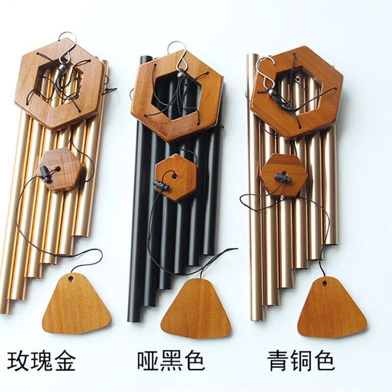 双誉北欧艺术28寸六管金属铝管风铃挂饰家居庭院阳台装饰创意礼品
