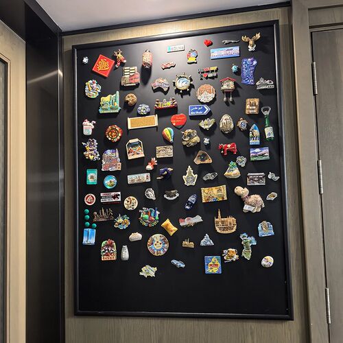 秀艾迪 冰箱贴磁吸黑板展示挂墙手写家用留言照片墙背景板