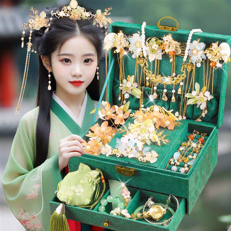 儿童生日礼物女孩10岁高端实用的女童发饰礼盒首饰盒十12子小礼品
