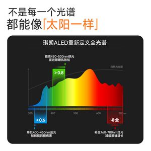 琪朗大路灯P100智能语音护眼立灯 RG0蓝光等级全光谱学习专用