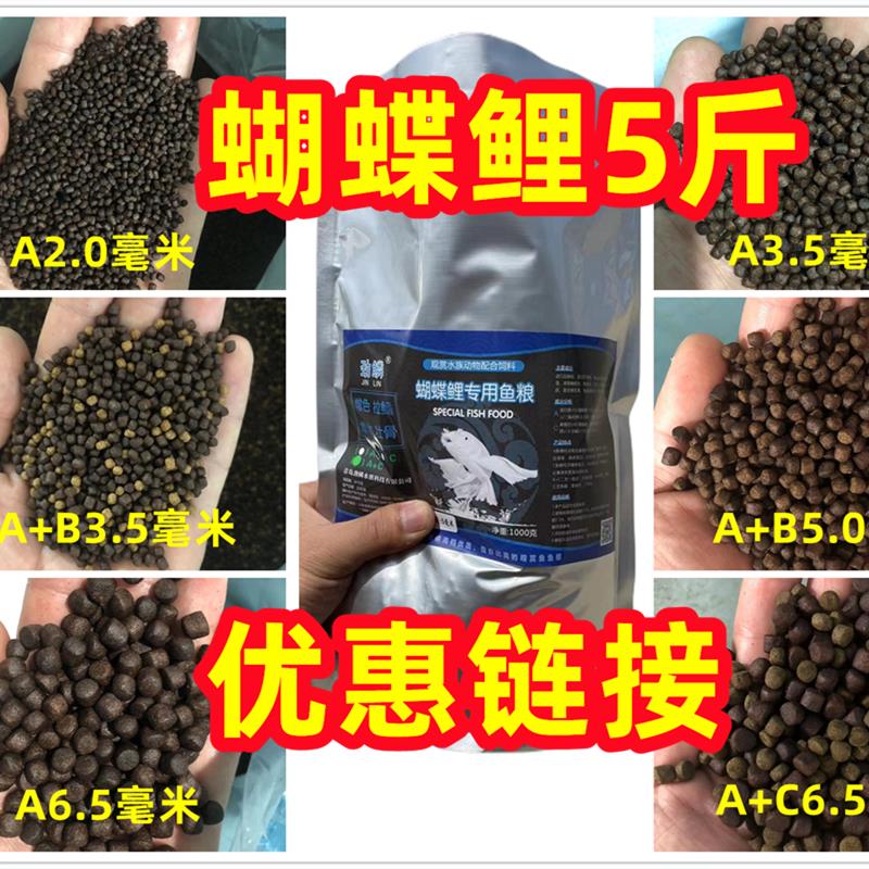 劲鳞蝴蝶鲤5斤优惠高蛋白增体增白鱼粮