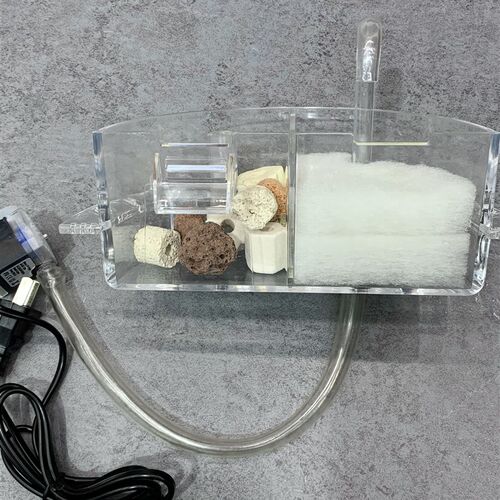 桶装水改鱼缸过滤循环系统上置圆形过滤器配套异性过滤棉