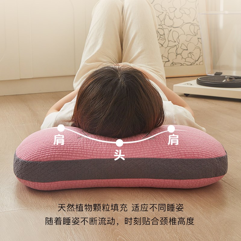 全荞麦枕头荞麦壳成人骨头枕家用学生宿舍颈椎枕睡眠枕单人护颈枕