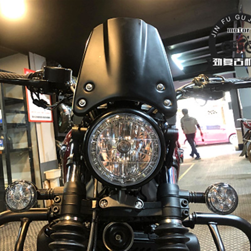 适用于长江Bobber400大灯网罩灯网 长江400改装大灯保护网罩灯罩