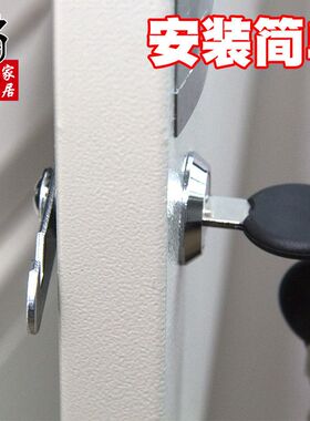 文件柜锁铁皮更衣柜子锁芯员工柜储物柜门锁子信箱通用型转舌锁具