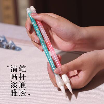 桃三千浣书法小毛笔专玉水湖碧用兼楷毫鸡距笔工尖毫楷书抄经笔勾