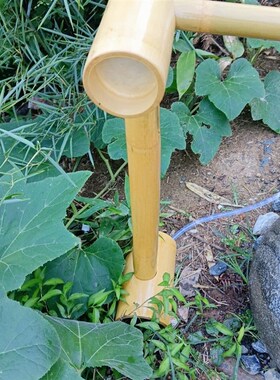日式庭院流水石钵槽枯山水景观惊鹿竹子滴水花园阳U台水钵造景摆