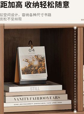 书柜多格子柜落地置物架简易客厅靠墙D矮柜宽20cm公分深窄小型书