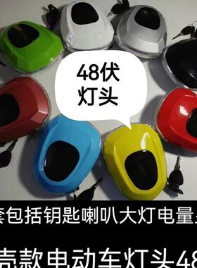简易款电动车滑板车客厅灯钥匙一体开关喇叭电量显示总成新款灯座