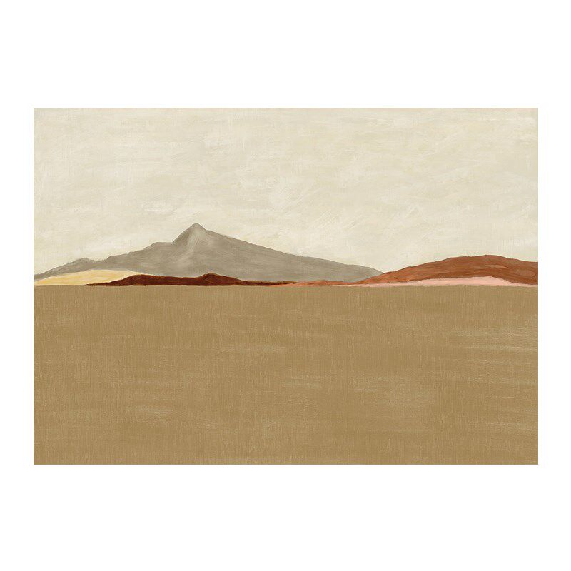 山景法式中古风装饰画心北欧复古玄关餐厅挂画小众艺术画芯未装裱