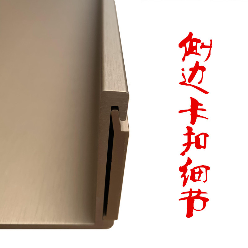 铝合金置物架一字层板壁挂墙上书架金属隔简约创意艺术层架没发光