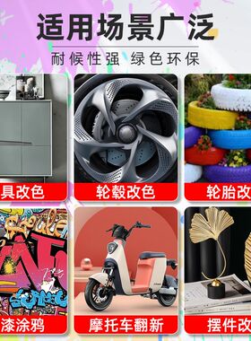自动手摇自喷漆汽车免除锈金属专用防锈漆家具木器黑色白色油漆罐