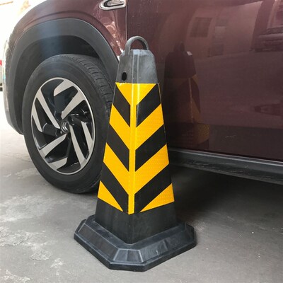 雪糕桶反光桶橡胶禁止停车警示路锥形筒路障圆锥桶隔离
