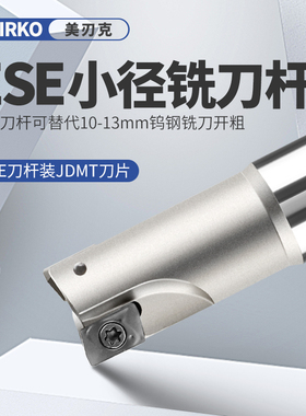 ESE数控铣刀杆小径10 8两刃刀杆ASM加工中心JDMT0702抗震立铣刀杆