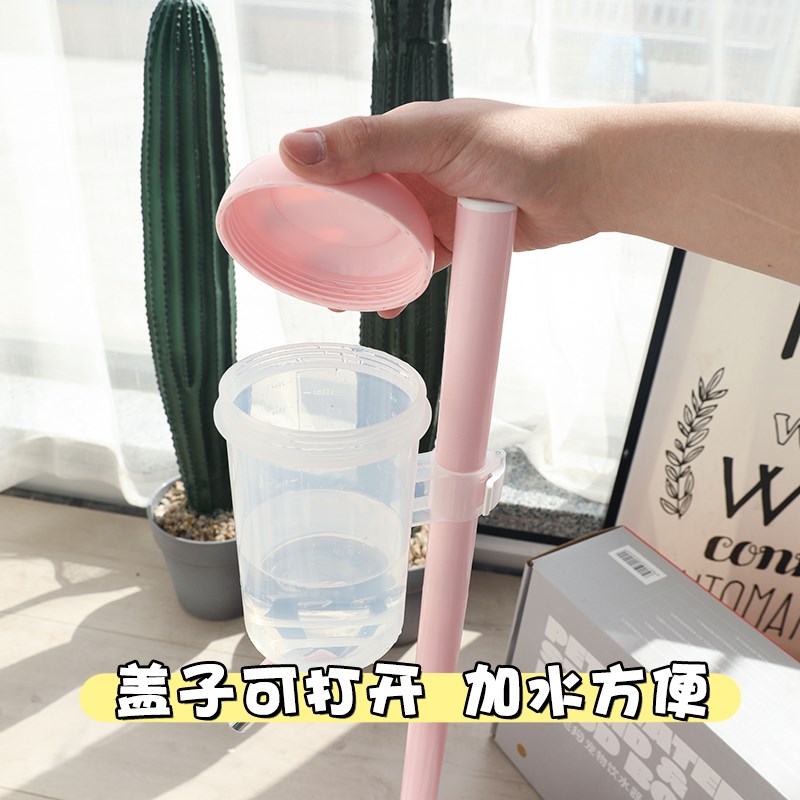 升降式宠物饮水器狗狗喂水器高度水量大小可调节护颈不湿嘴挂式