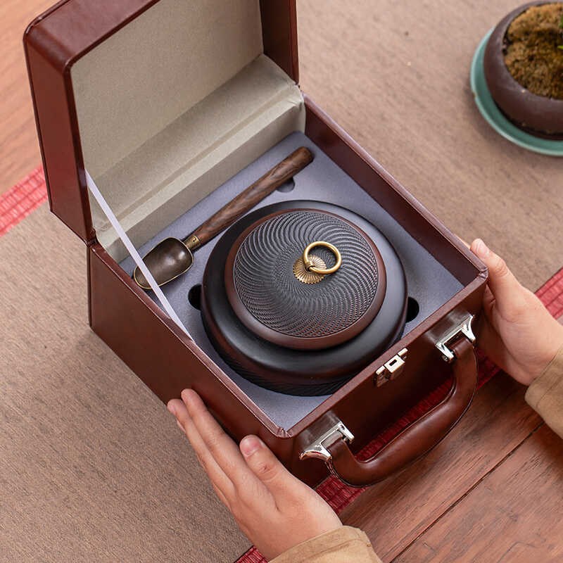紫陶茶叶罐茶叶包装盒空盒红茶金骏眉大红袍普洱白茶高档礼盒定制