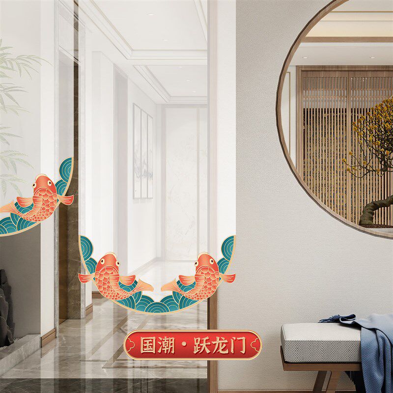 新中式客厅办公室屏风挂帘卷帘窗帘悬挂艺术装饰玄关软隔断纱垂帘