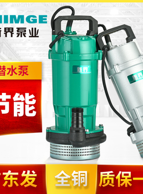 新界水泵潜水泵220v小型家用抽水泵农用灌溉高扬程清水泵380v三相