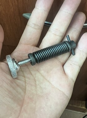 801削皮机缝纫配件747铜弯头支架臂拉力砂轮调节弹簧螺丝钉3Y-88