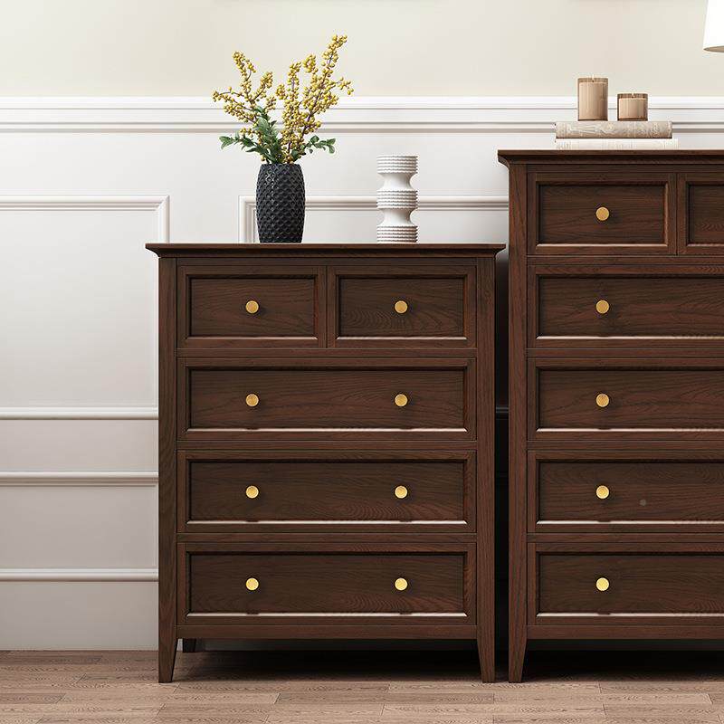 美式斗柜白蜡木实木五斗柜橱玄关柜六边柜酒柜卧室柜斗美式家S&mdash;2