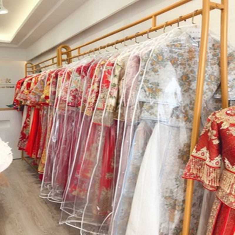 婚纱衣架服装店展示架女装专用挂衣杆卧室衣架金色礼服旗袍落地架