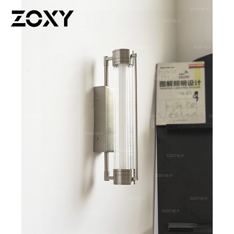 zoxy壁灯镜前灯包豪斯极简工业风长条一字客厅卧室卫生间楼梯墙灯