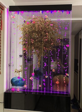 水字画款风定制客餐厅玄关卫生间半墙水网红隔断泡