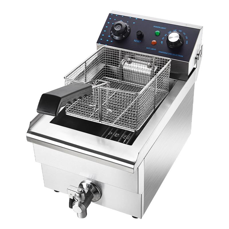 魅厨zf-101油炸锅商用加厚单缸20L炸鸡油条薯条机器电炸炉电炸锅