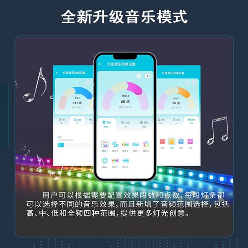 LED灯带调光控制器RGB跑马流水音乐律动SP530E智能调色模块驱动
