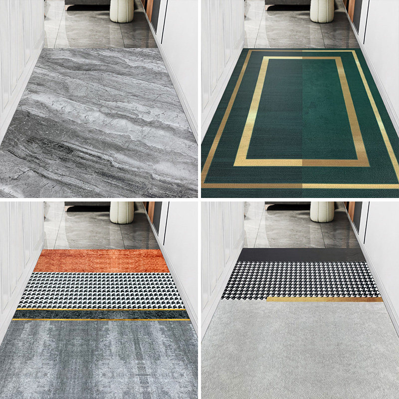 PVC 地垫家用轻奢风地毯进门垫防滑可擦免洗门口进入户门厅脚踩垫