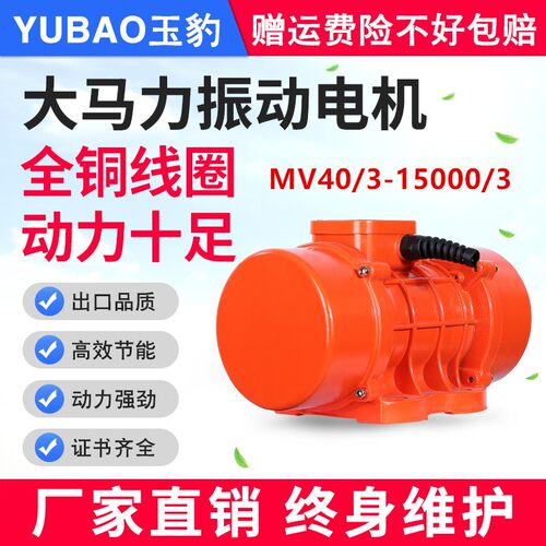 MV40/3-15000/3工业振动电机380v三相异步震动电机下料振动器国标