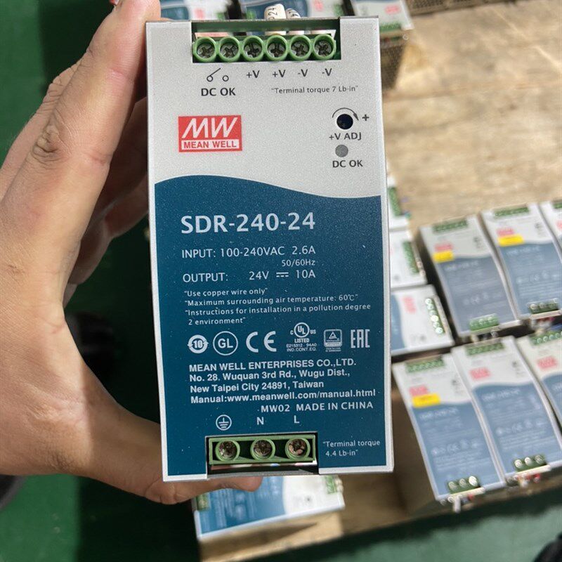 明纬SDR-240-24 明纬电源240W24V10A 台湾明纬正品货 二手拆机