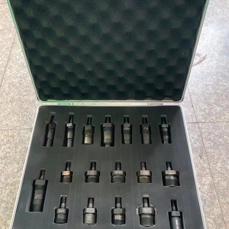 18件套泵喷嘴适配器阀盖全球常见泵喷嘴卡特校验压力