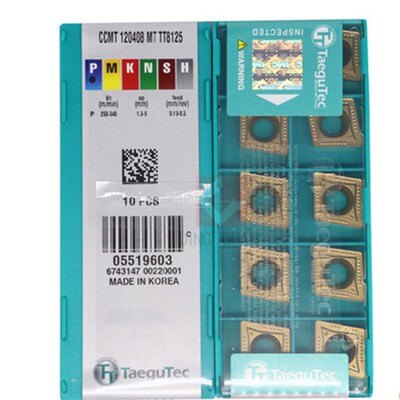 韩国特固克数控刀片 CCMT120408-MT TT8125 CCMT120408PC TT9